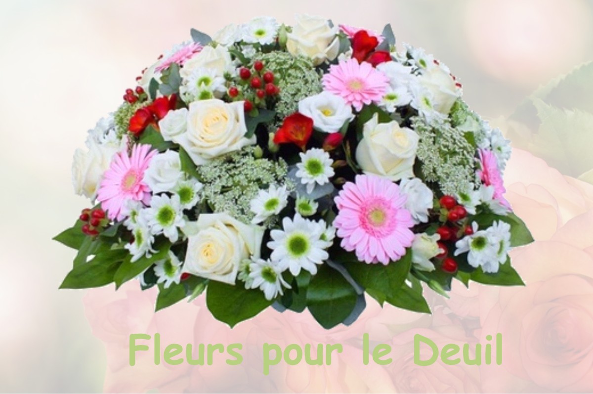 fleurs deuil CHATEAU-L-EVEQUE